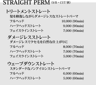 STRAIGHT PERM