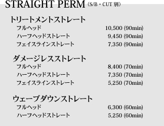 STRAIGHT PERM